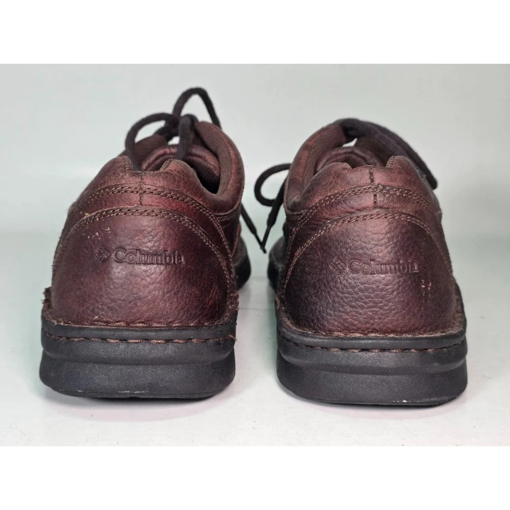 Columbia Pine Hollow Men's Oxford Casual Shoes Size 9.5 Brown Leather Memory